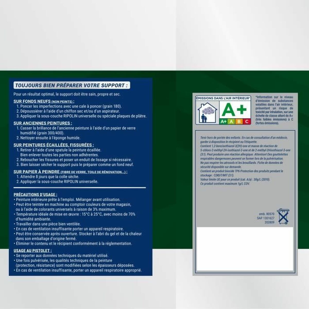 Vopsea de Grund Ripolin Alb Finisaj satinat 10 L