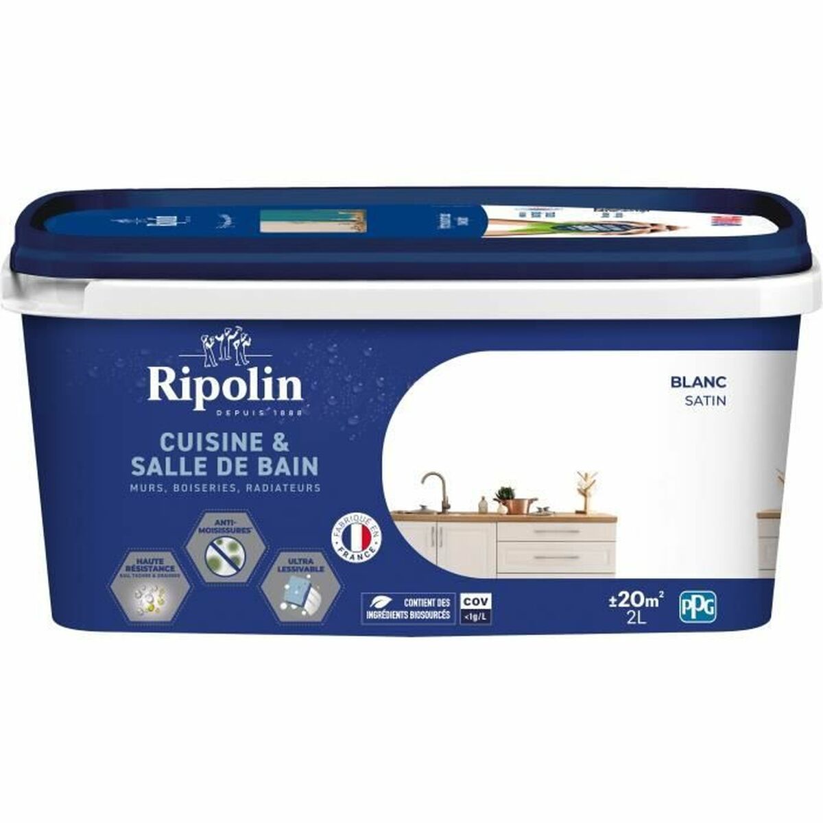 Vopsea de Grund Ripolin Alb Mat 2 L