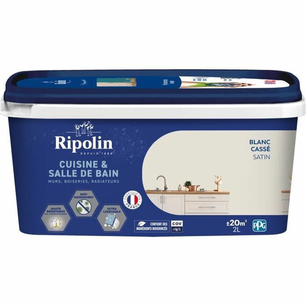 Vopsea de Grund Ripolin Alb Mat 2 L