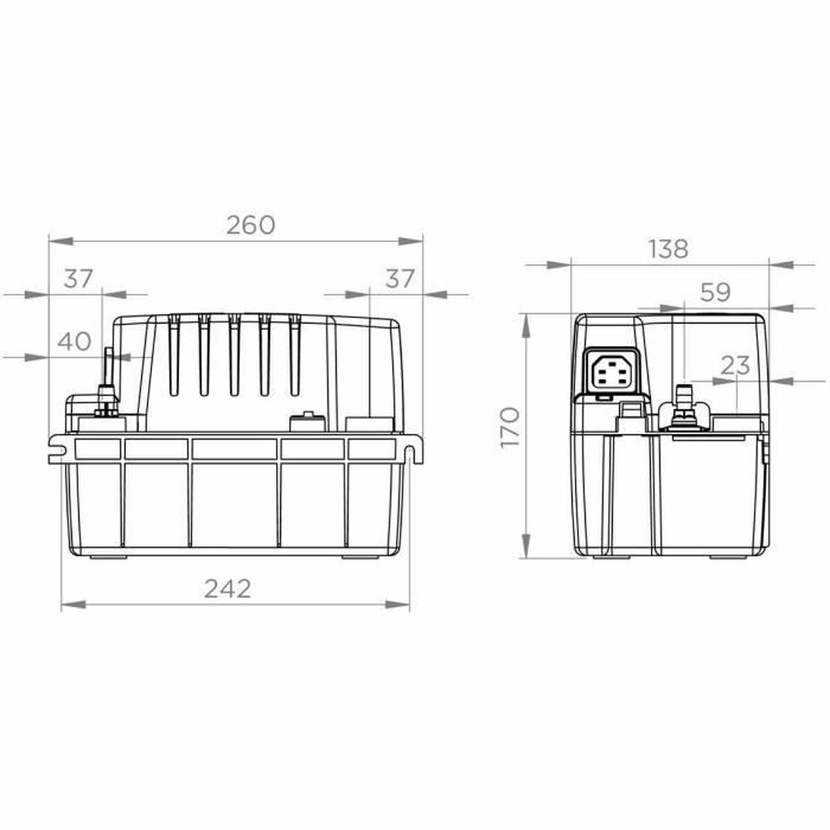 Pompă de ridicare a condensului SFA Sanicondens Pro V02 450 g