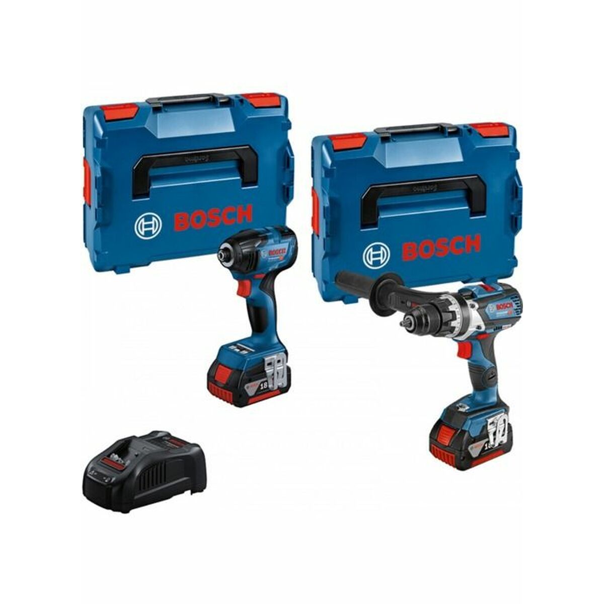 Șurubelniță electrică BOSCH GSR 18V-110C + GDR 18V-210C 18V