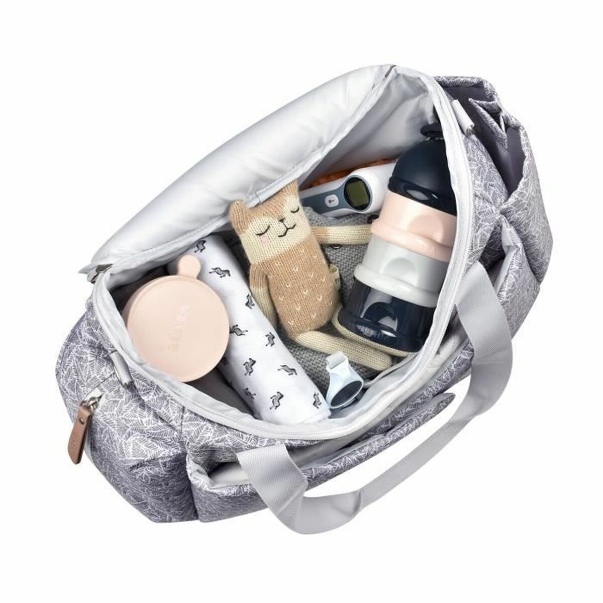 Geantă pentru scutece Béaba Sydney Jungle Gri