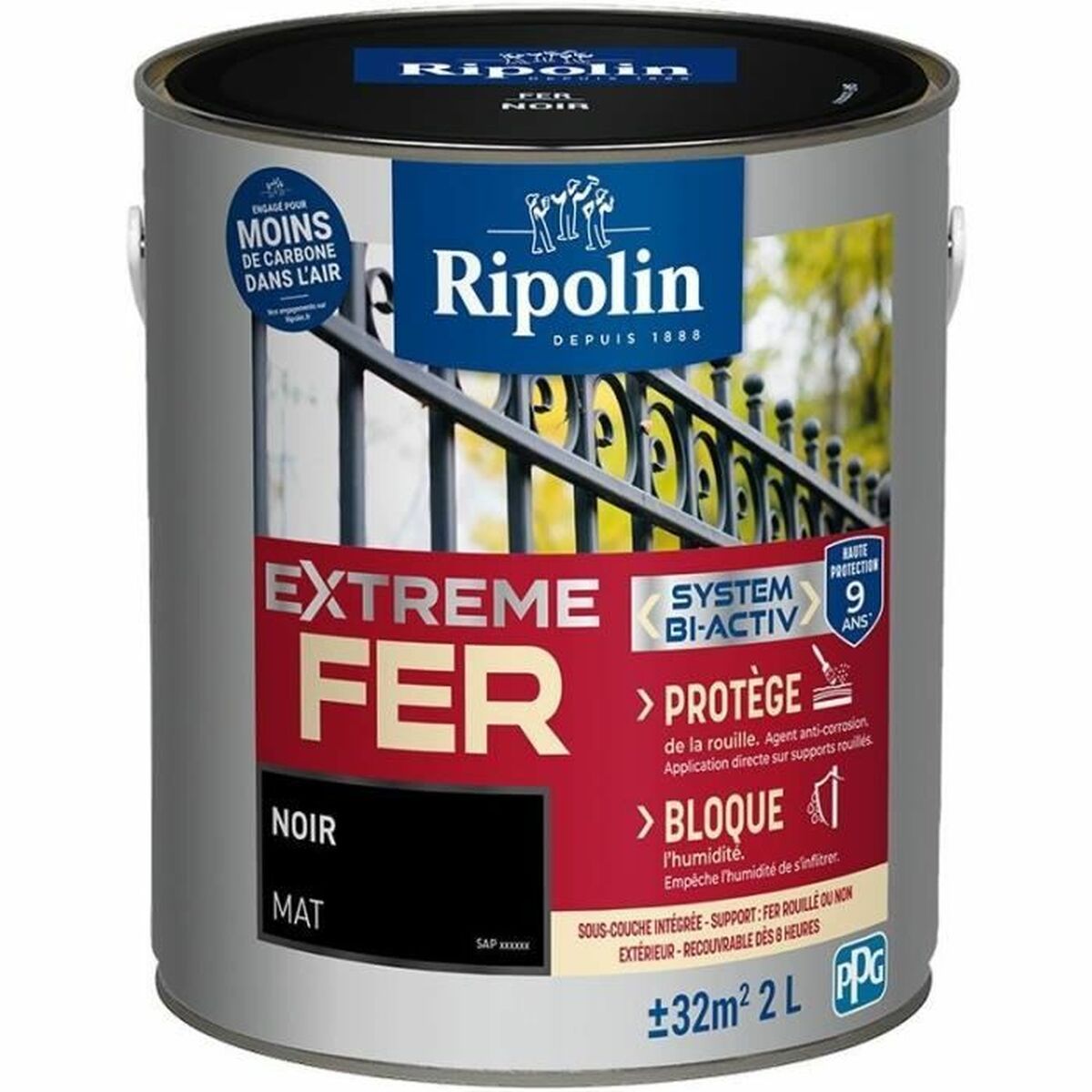Tablou Ripolin 395991 noir Mat 2 L