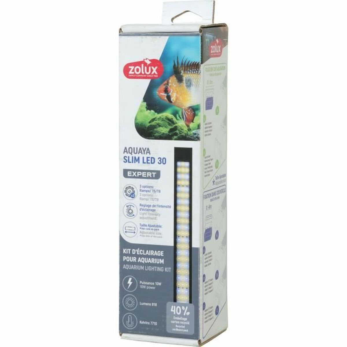 Benzi LED Zolux 300 cm Alb rece