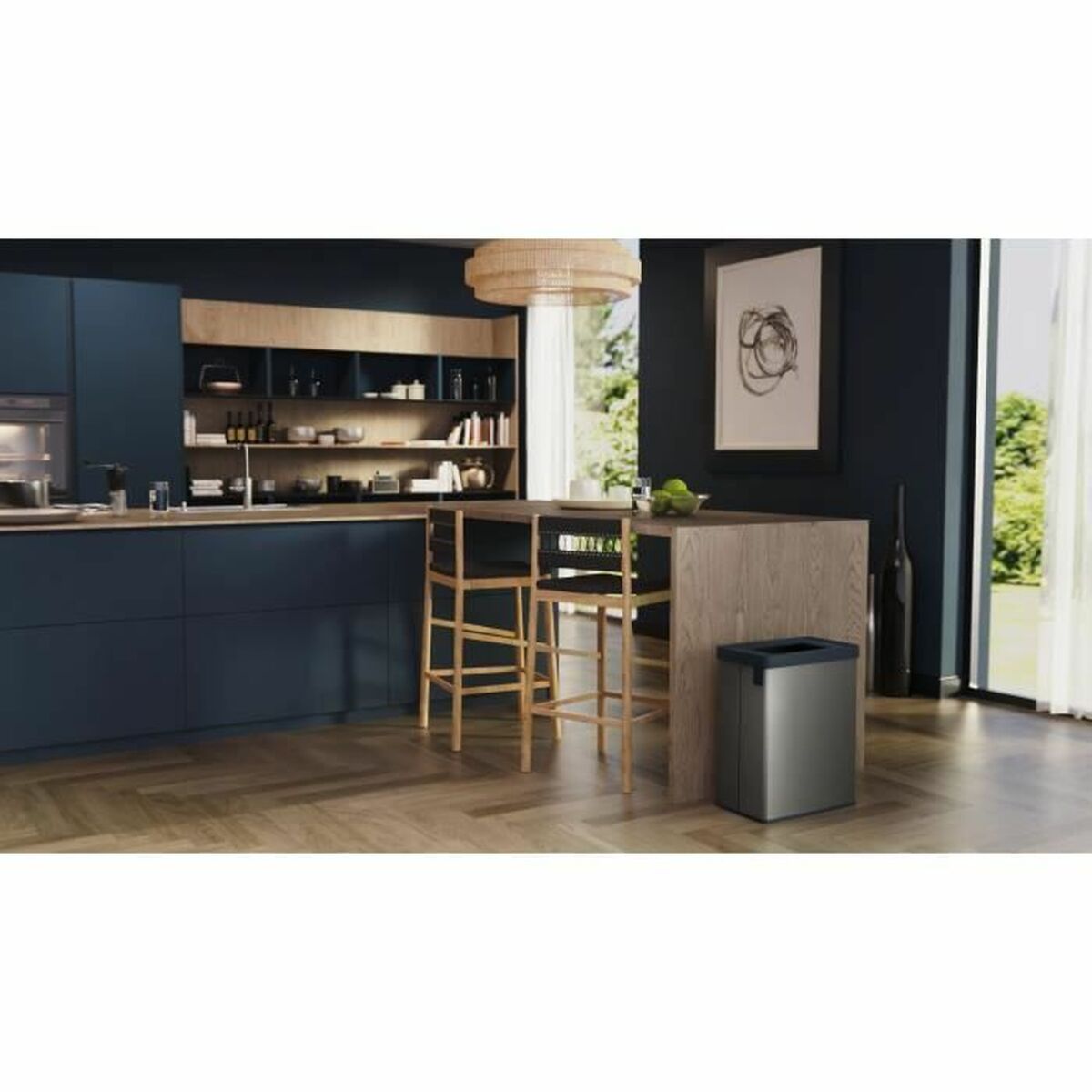 Găleată de gunoi pentru reciclare Curver VERTO Gri 54 L Plastic