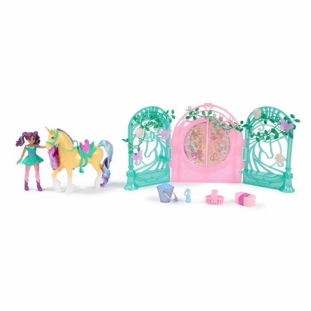 Jucărie de Pluș Spin Master Mini Muñeca Ava y Leaf Color Reveal Unicorn Academy Multicolor Plastic Unicorn