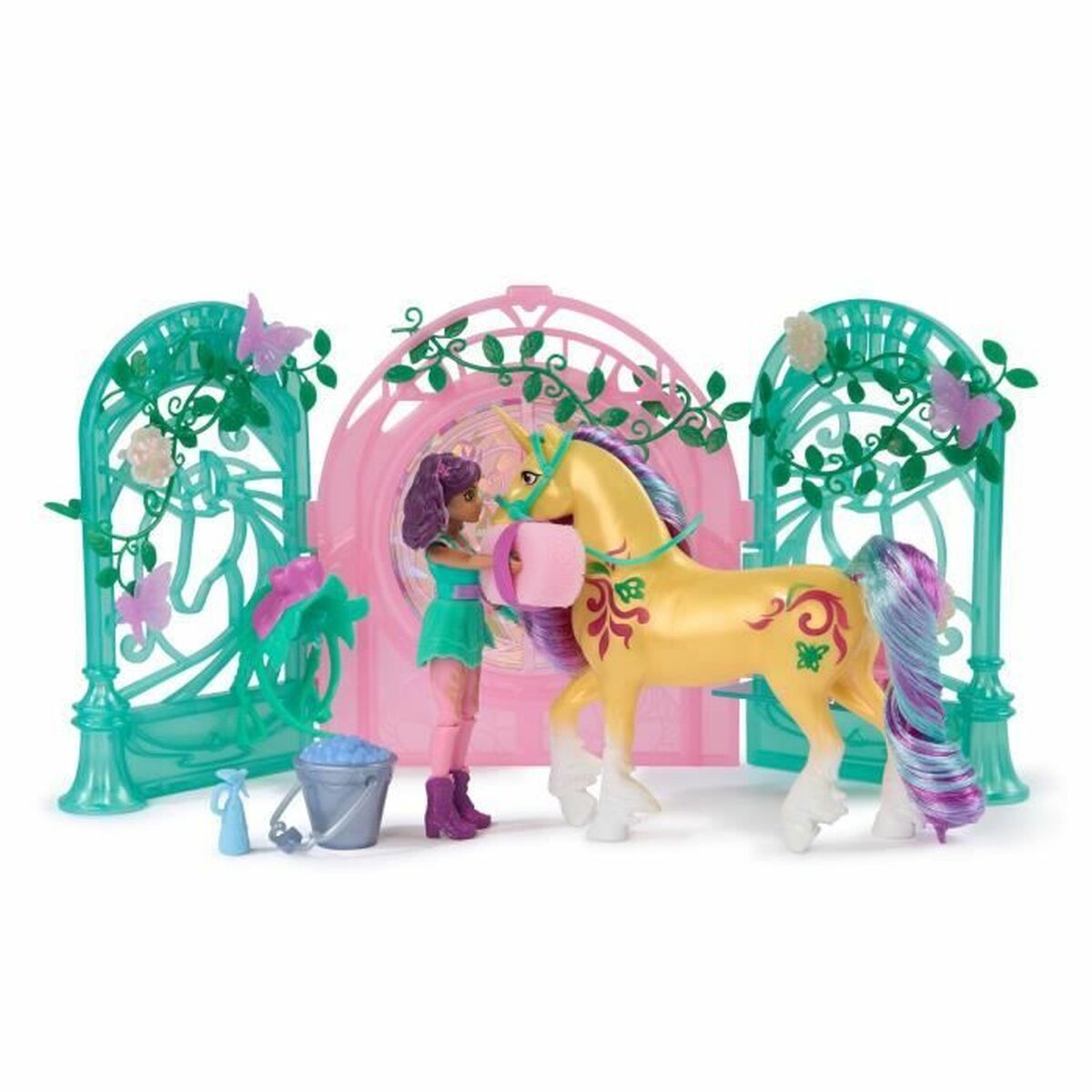 Jucărie de Pluș Spin Master Mini Muñeca Ava y Leaf Color Reveal Unicorn Academy Multicolor Plastic Unicorn