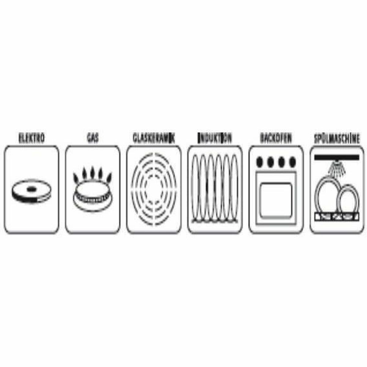 Caserolă Cu Capac GSW Negru Oțel emailat