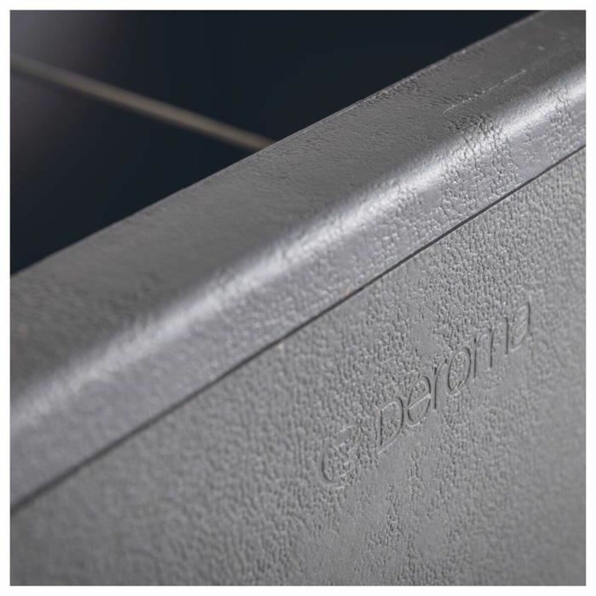 Ghiveci Deroma Antracit 38 x 38 x 39 cm Plastic Pătrat Cub 38 cm