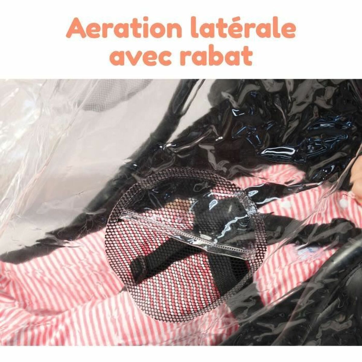 Husă de Ploaie Bambisol Transparent PVC