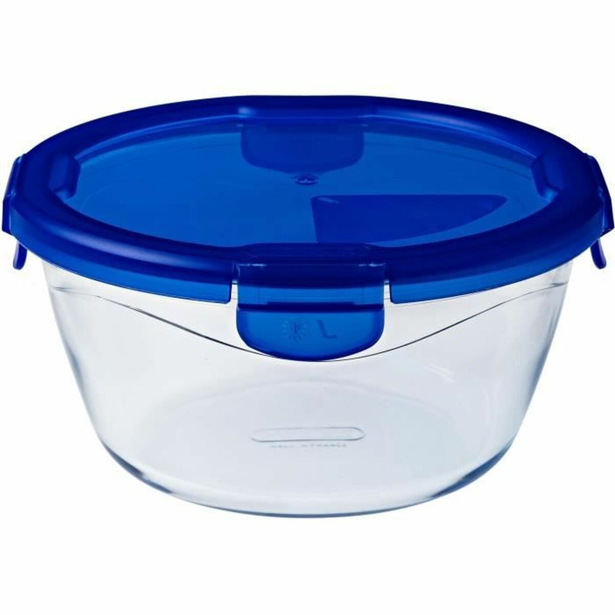Recipient pentru conservarea alimentelor Pyrex Albastru Transparent Rotundă 1,6 L (6 Piese)
