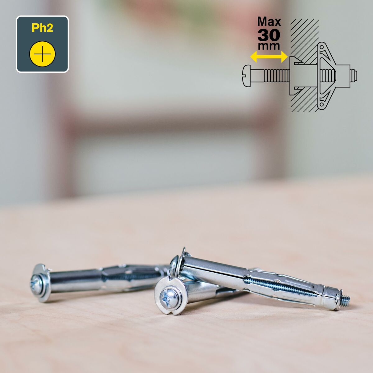 Dibluri și șuruburi Rapid Ø 11 x 65 mm M5 x 74 mm Metal Expansiune 10 Unități