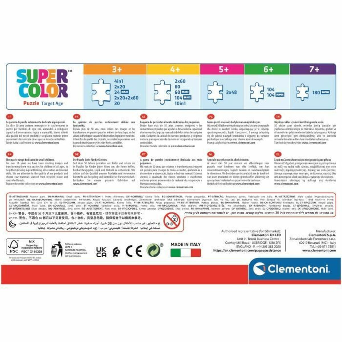 Puzzle Clementoni Jurassic World (4 Unități)