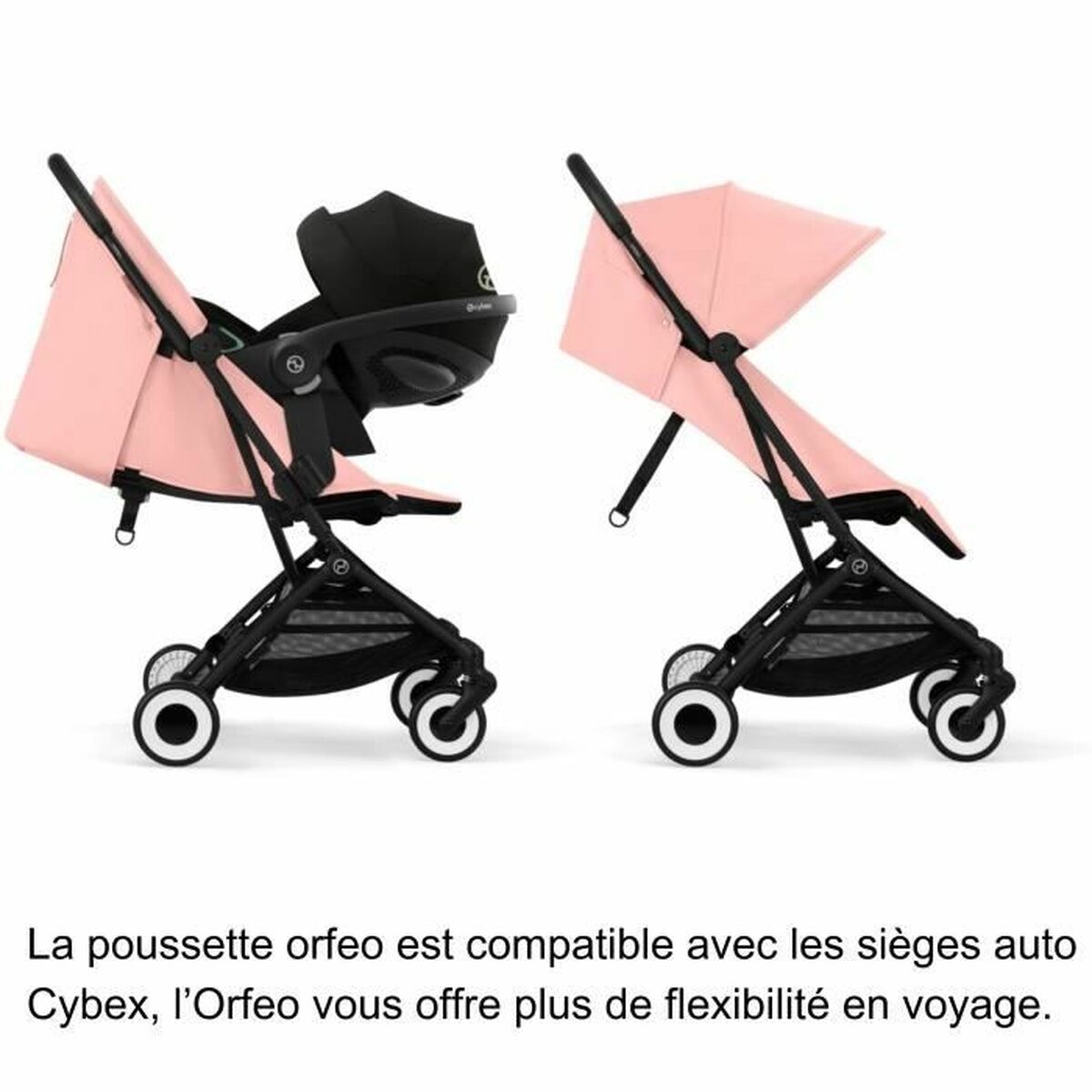 Cărucior de plimbat bebe Cybex Roz