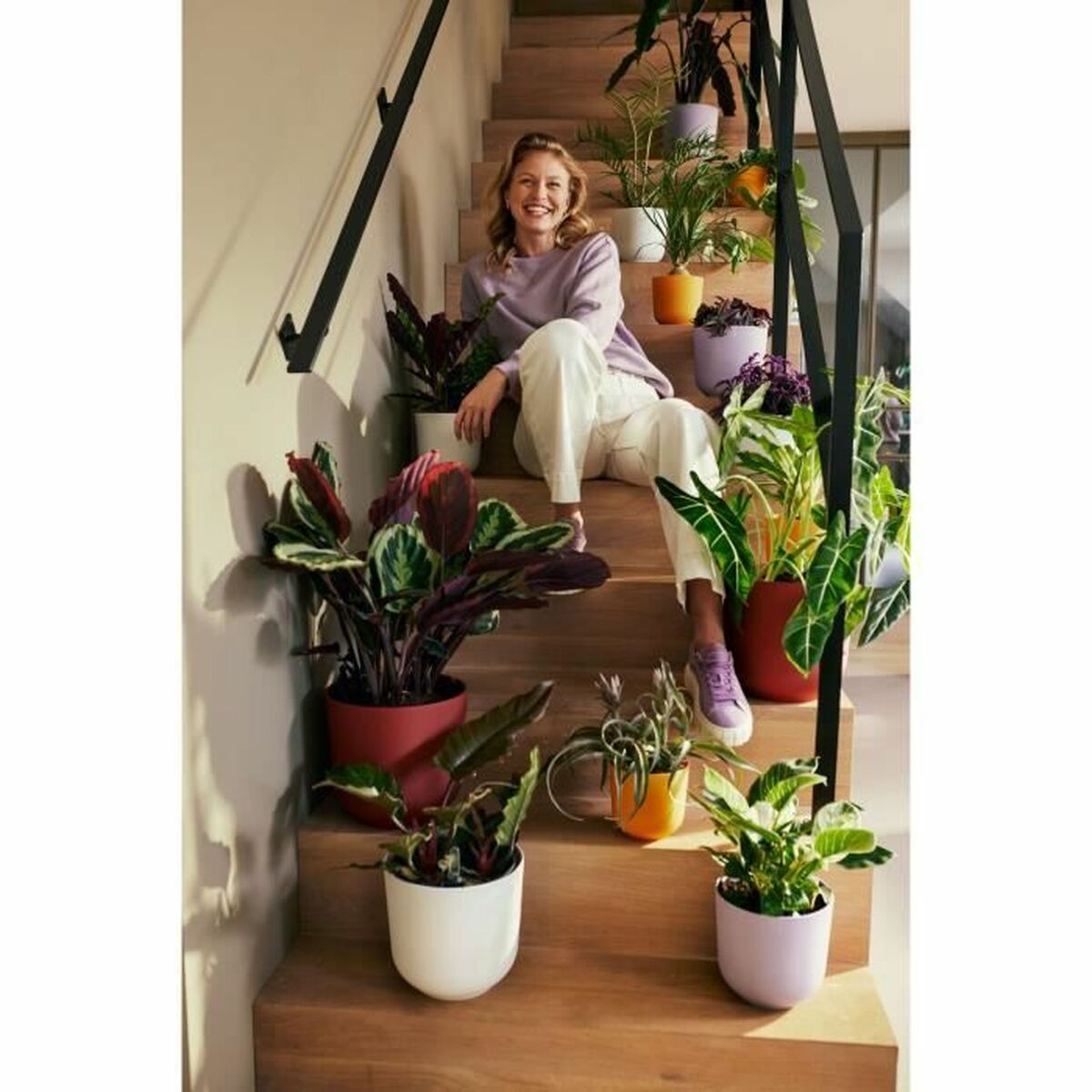 Ghiveci Elho Roșu Plastic Rotund