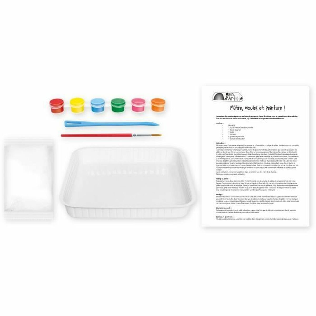 Set de Lucru Manual Man d'Artiste Alb