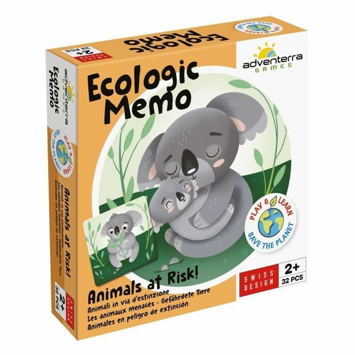 Joc Educativ Adventerra Memo Ecológico Animales en Peligro