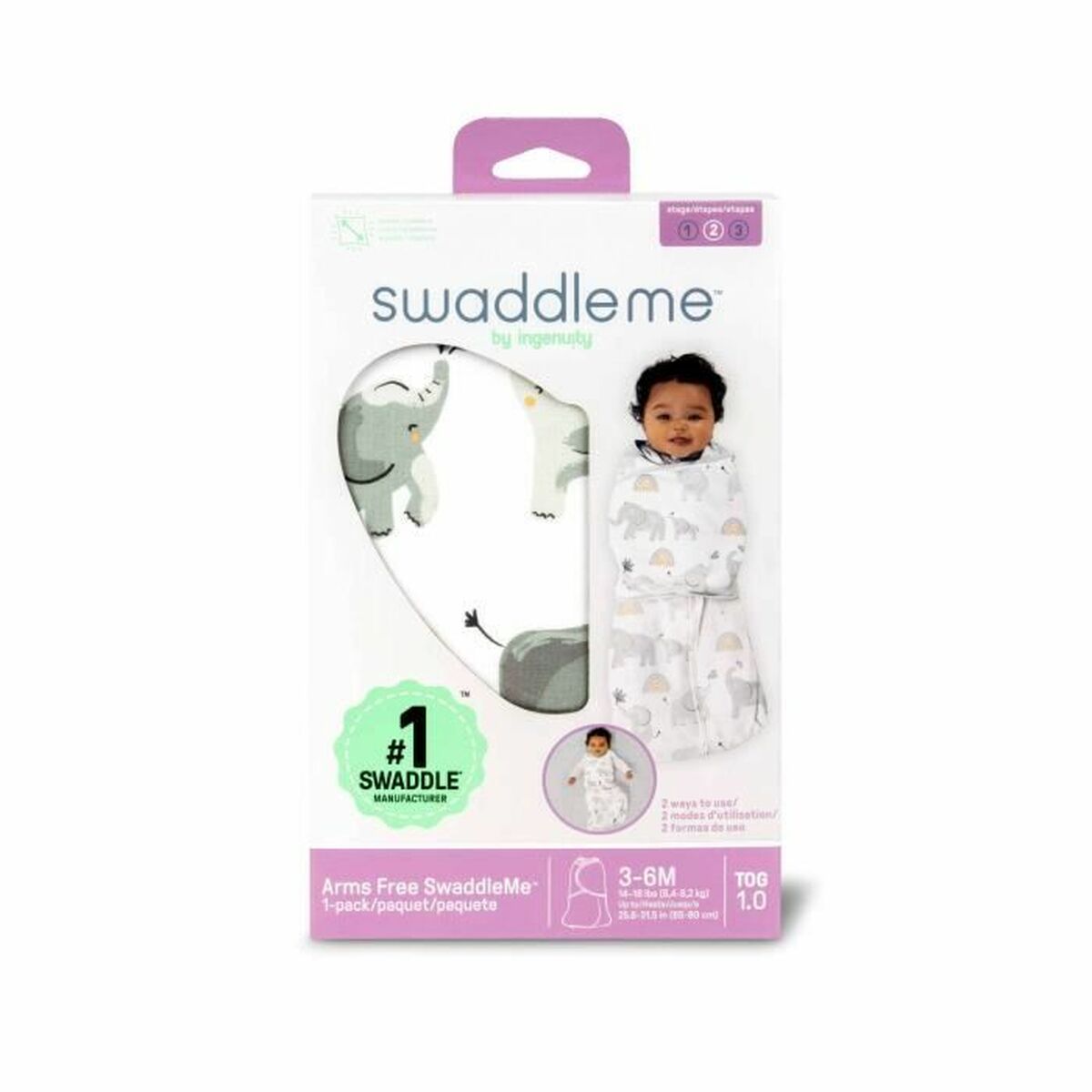 Sac de Dormit Ingenuity Bumbac 3-6 Luni