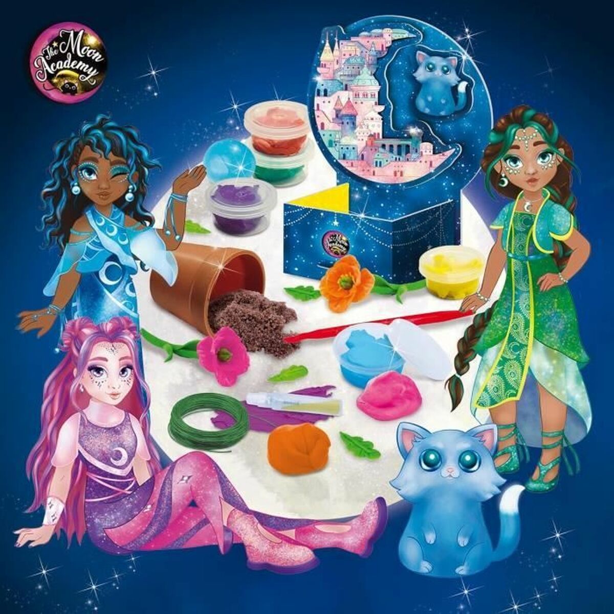 Set de Lucru Manual Lisciani Giochi The Moon Academy Moon Flowers Multicolor