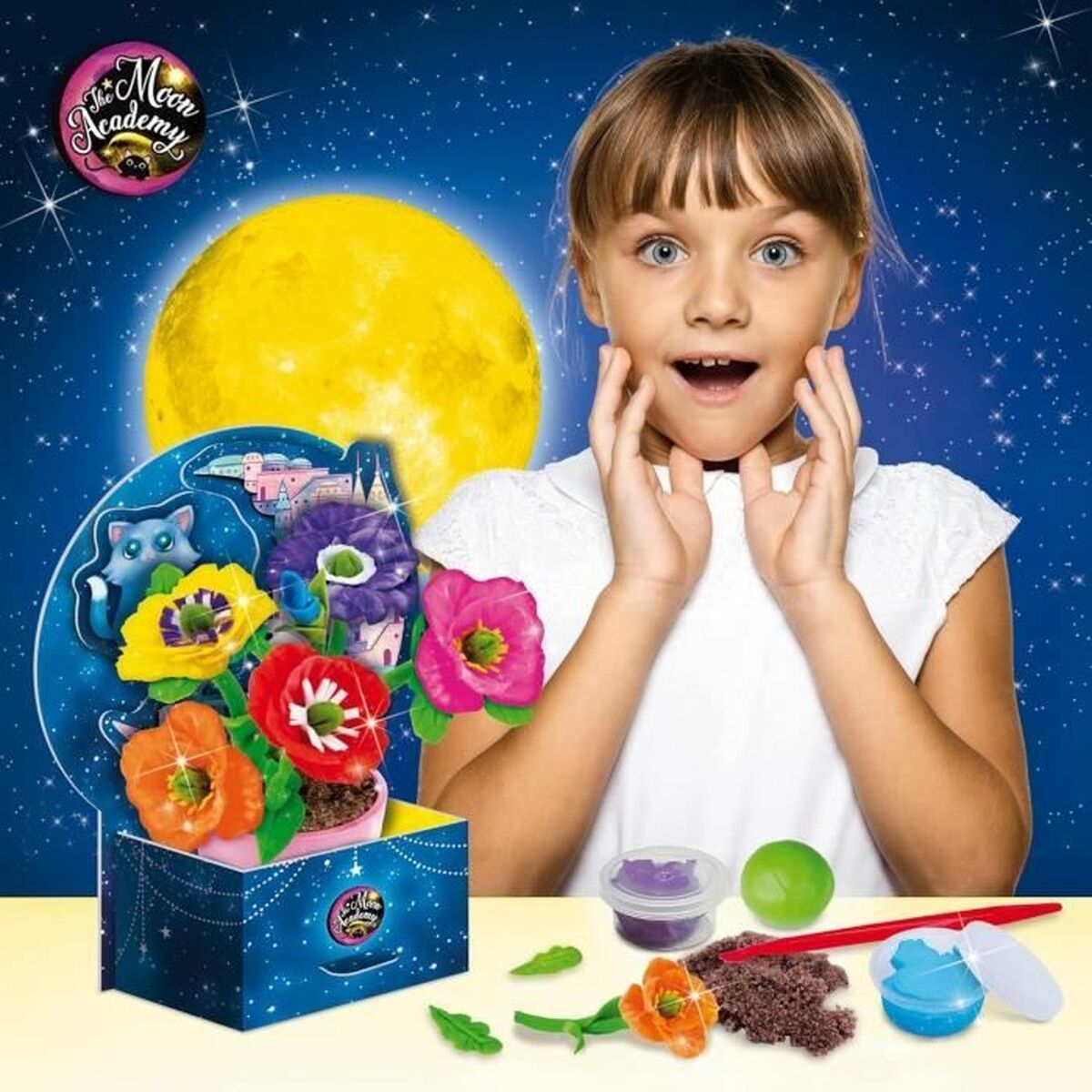 Set de Lucru Manual Lisciani Giochi The Moon Academy Moon Flowers Multicolor
