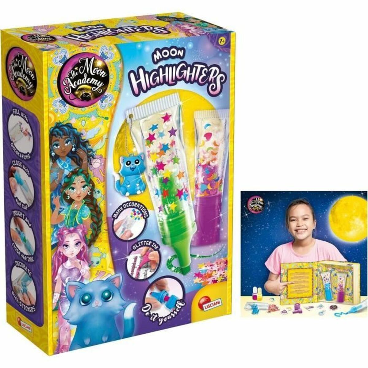 Set de Lucru Manual Lisciani Giochi The Moon Academy Moon Highlighters Multicolor