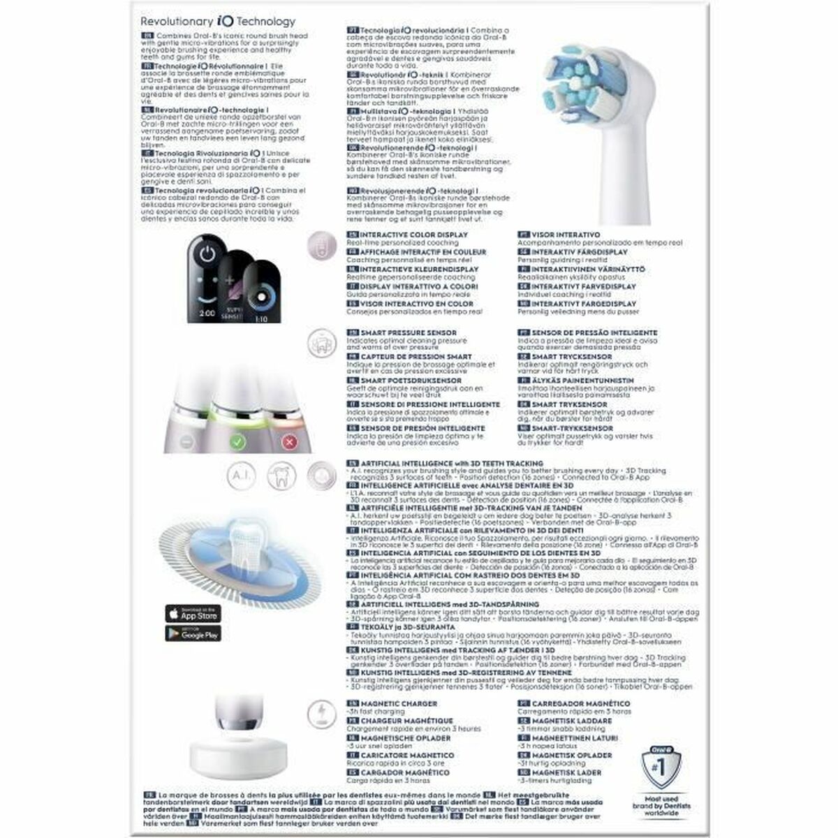 Perie de Dinți Electrică Oral-B Serie iO9s (2 Piese) (2 Unități)