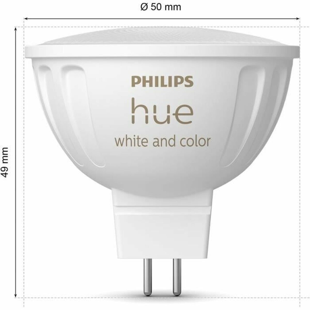 Bec LED Philips Alb G 400 lm 2 Unități (6500 K)