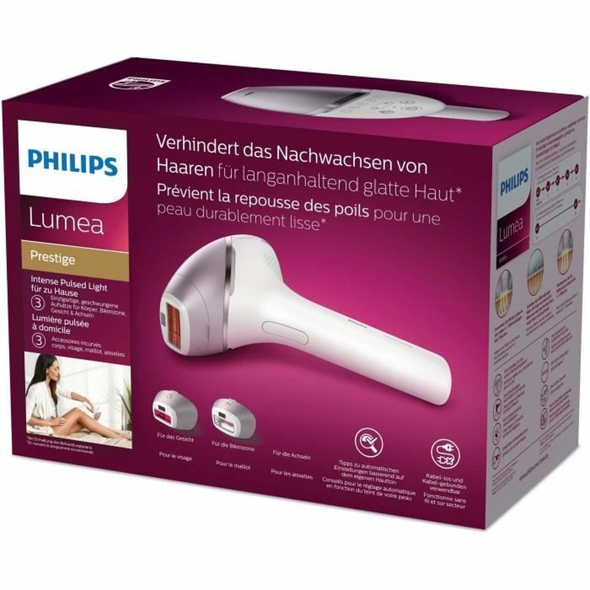 Epilator Electric cu Lumină Pulsată Philips BRI940/00