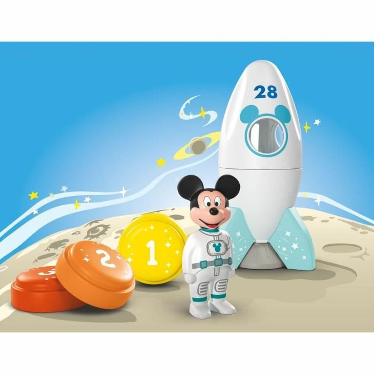 Playset Playmobil Junior 71771 Mickey astronaut Disney 5 Piese