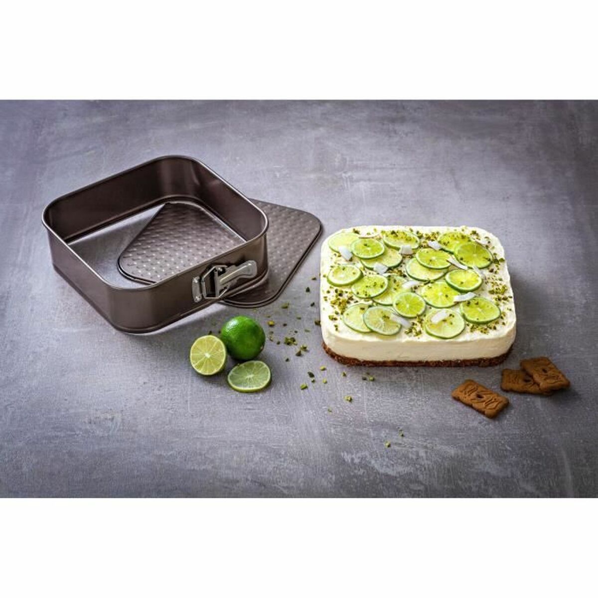 Formă de tort detașabilă Pyrex Maro Oțel inoxidabil