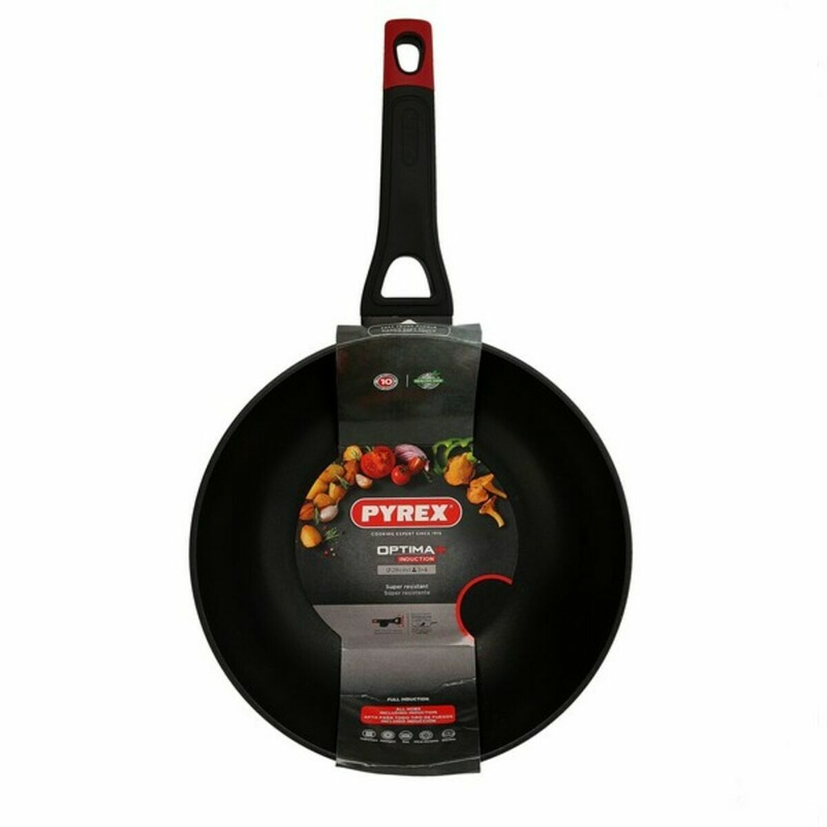 Tigaie Wok Pyrex Negru Aluminiu