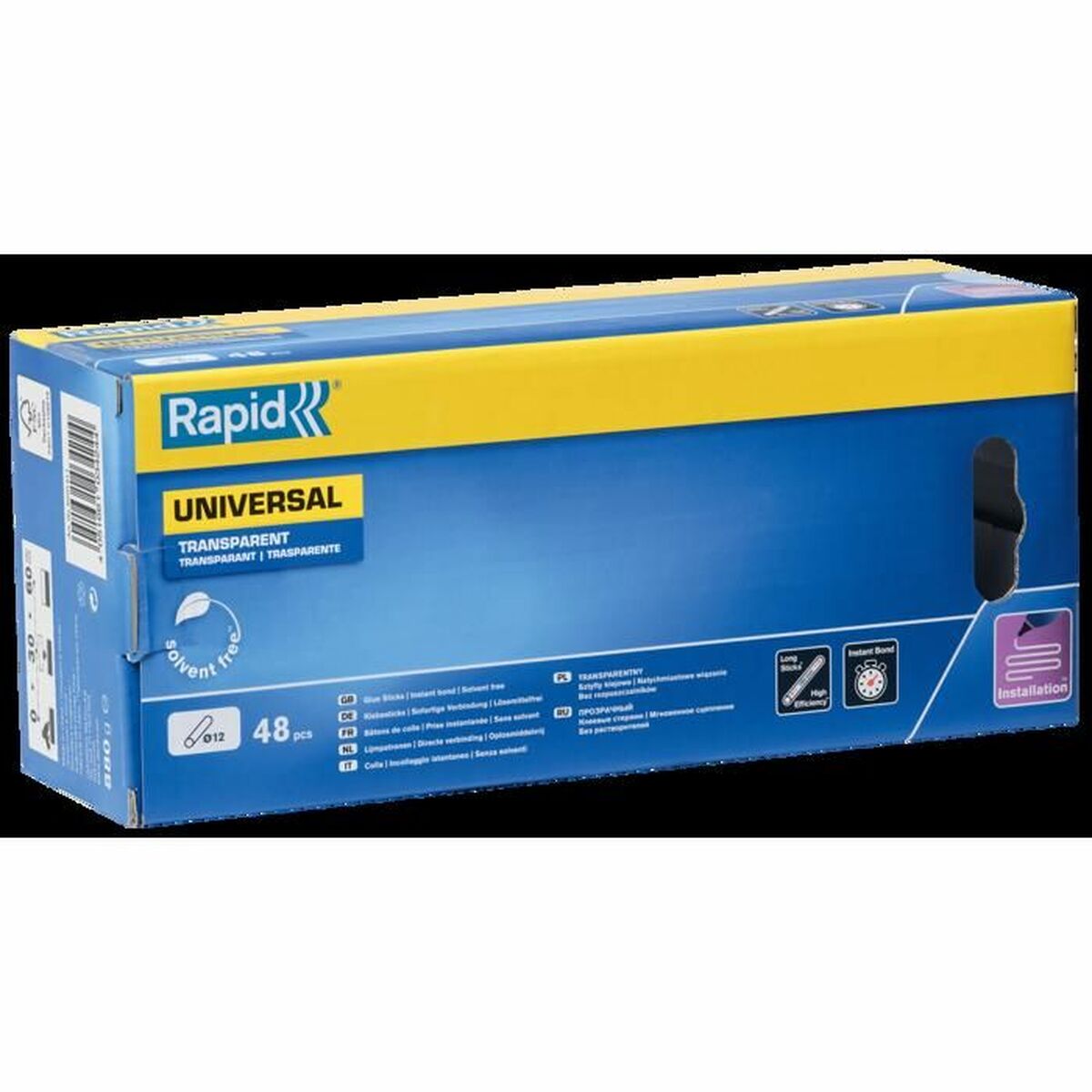 Batoane de adeziv topit la cald Rapid Rapid Ø 12 mm 48 Piese