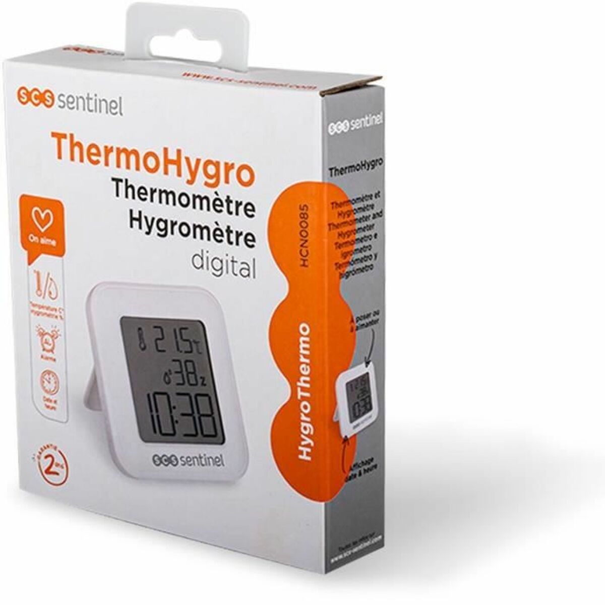 Igrometru termic SCS SENTINEL ThermoHygro Alb