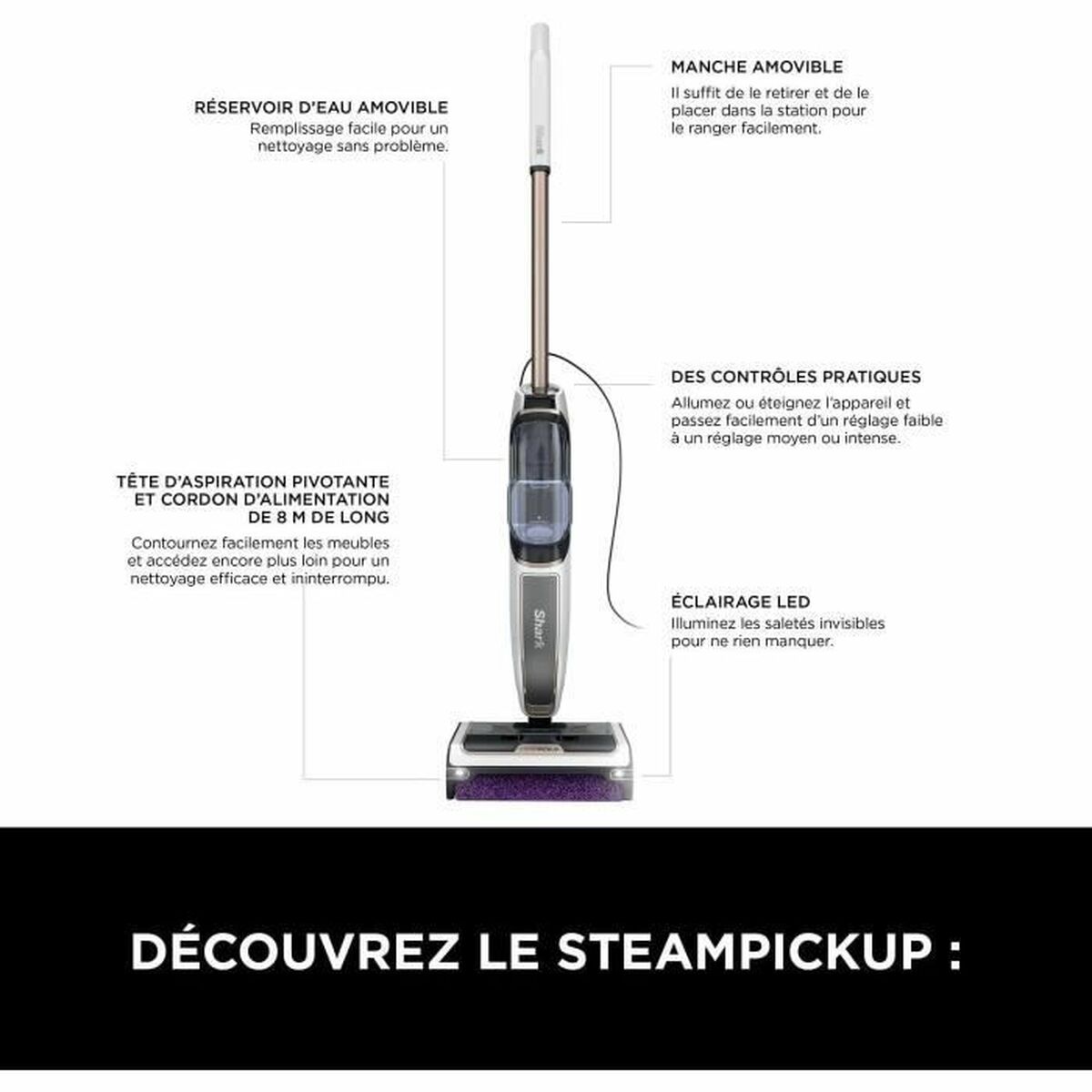 Aparat de Curățare Vaporeta Shark SteamPickUp SD200EU