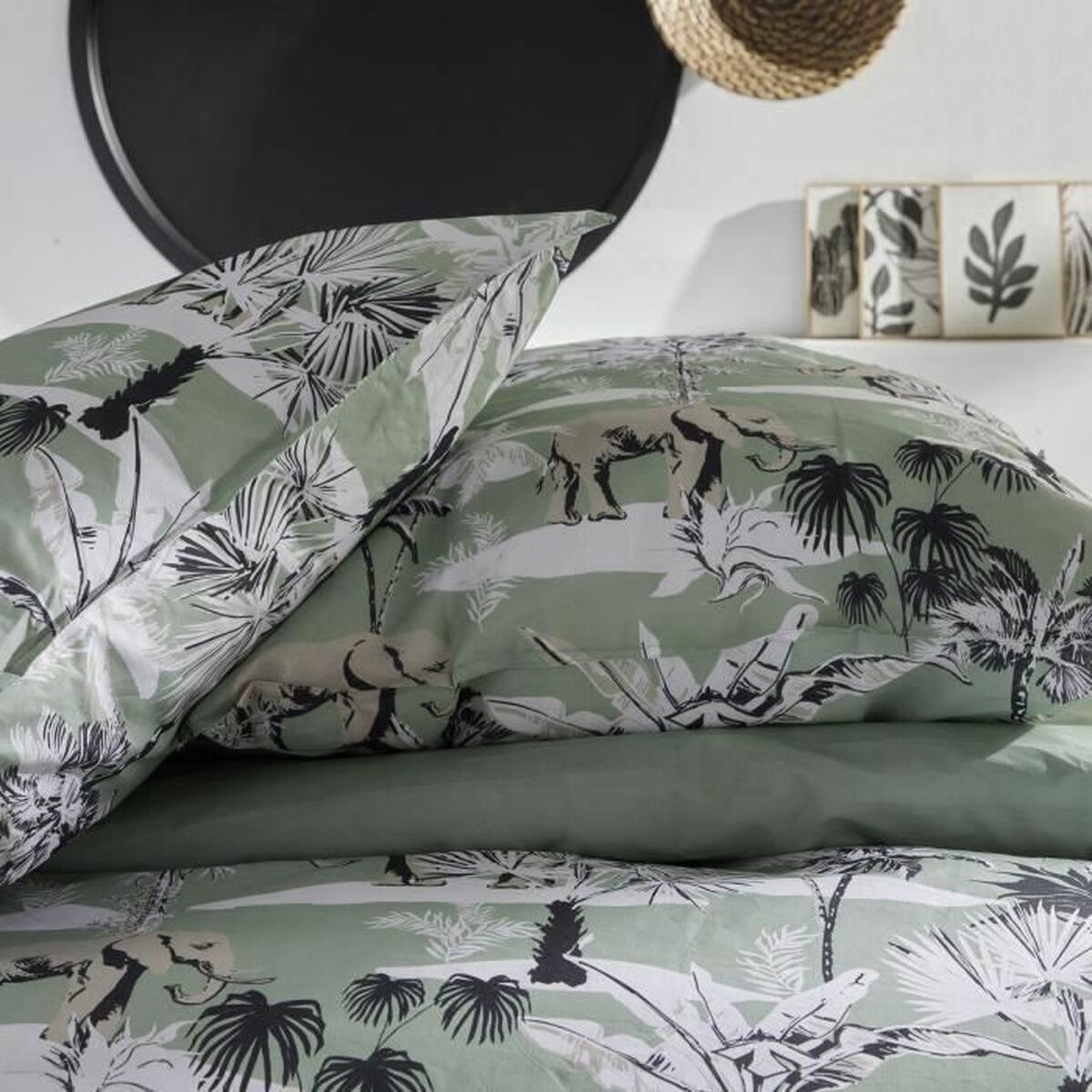 Set husă de pătură TODAY Vert