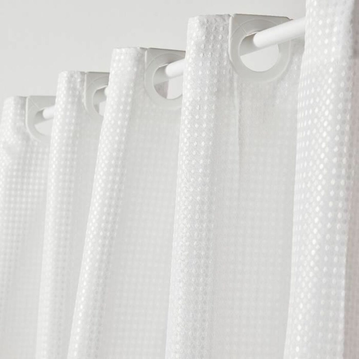 Perdea de duș TODAY Alb Poliester 180 x 200 cm (12 Unități)