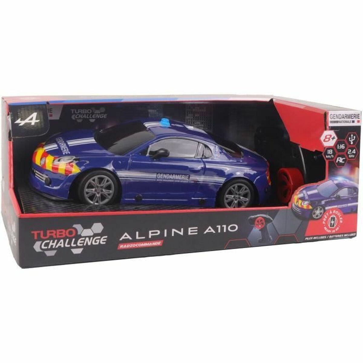 Mașină Radio Control Turbo Challenge Alpine A110 Albastru