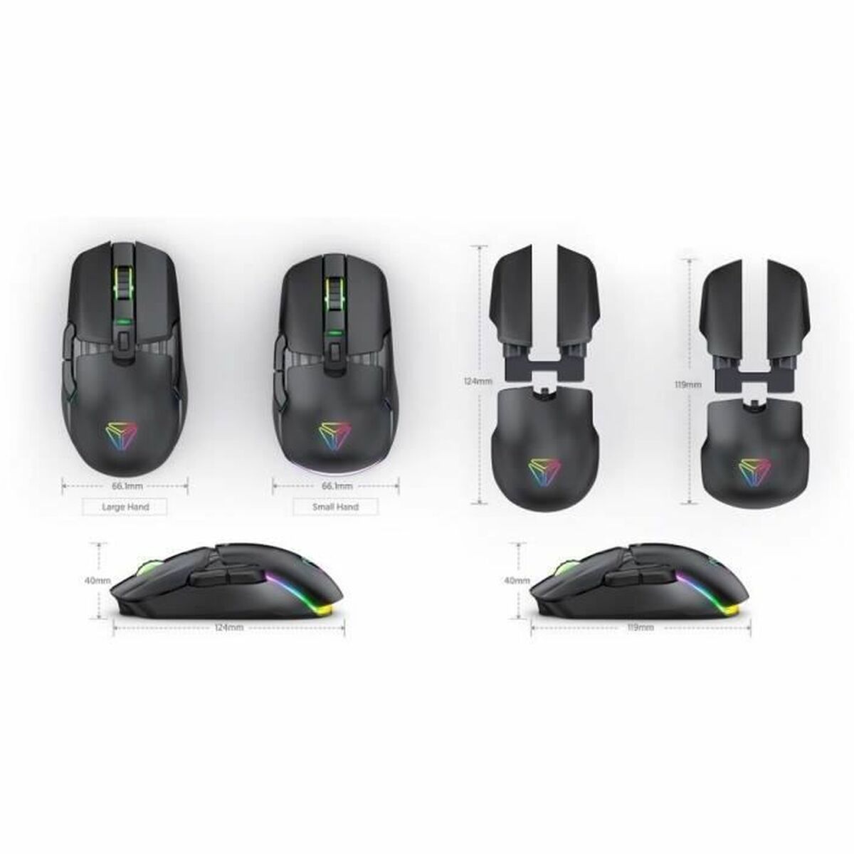 Mouse Yenkee MARKSMAN YMS 3600YW Negru 3600 DPI