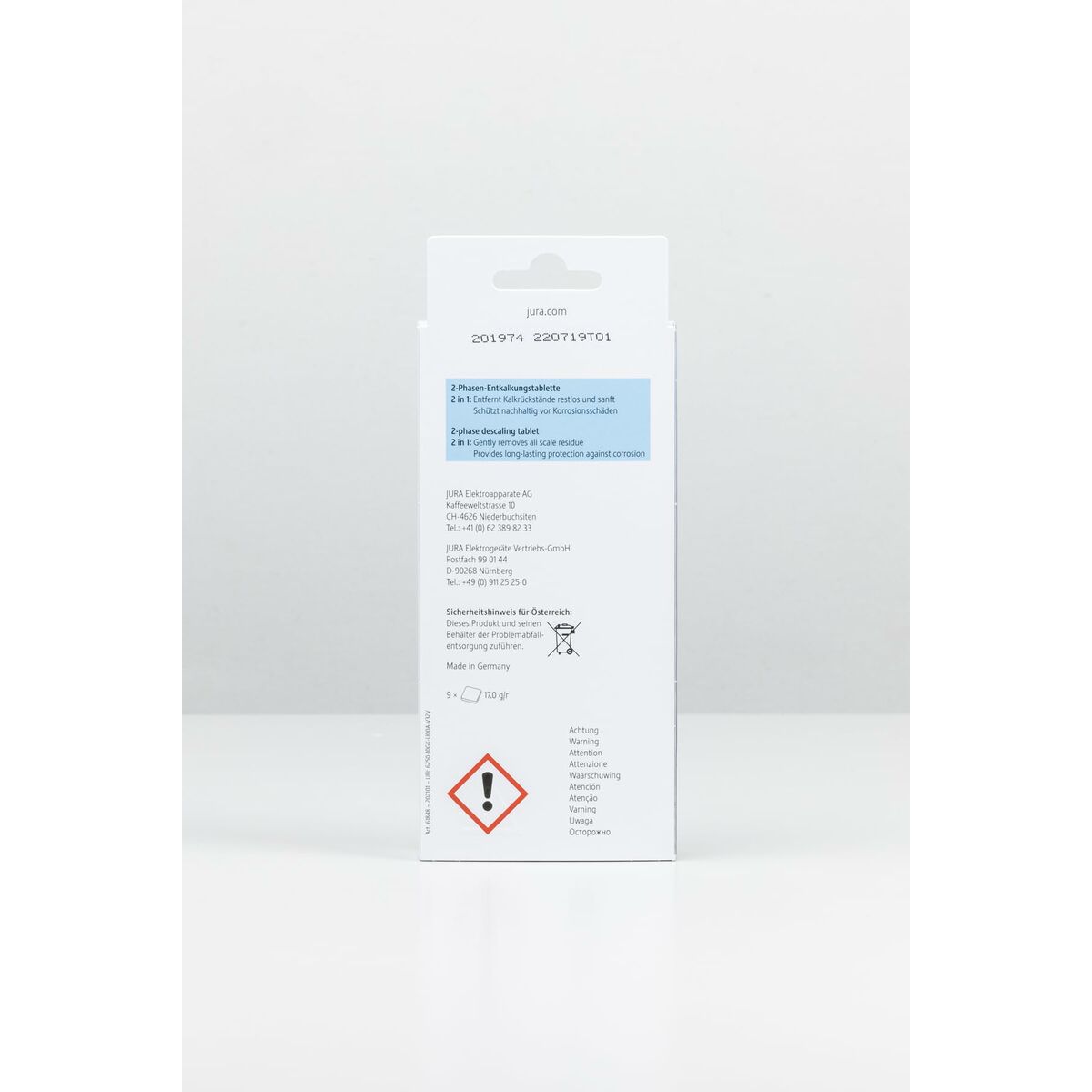 Aparat pentru Dedurizarea Apei pentru Cafetiere Jura