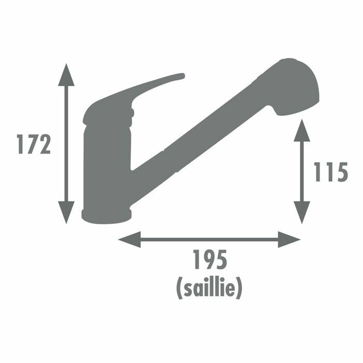 Robinet Monocomandă Edouard Rousseau BAGO Negru