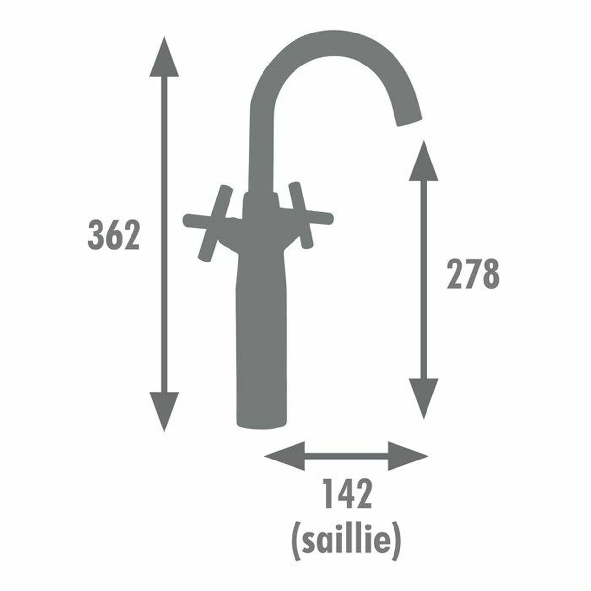 Robinet Monocomandă Edouard Rousseau Negru