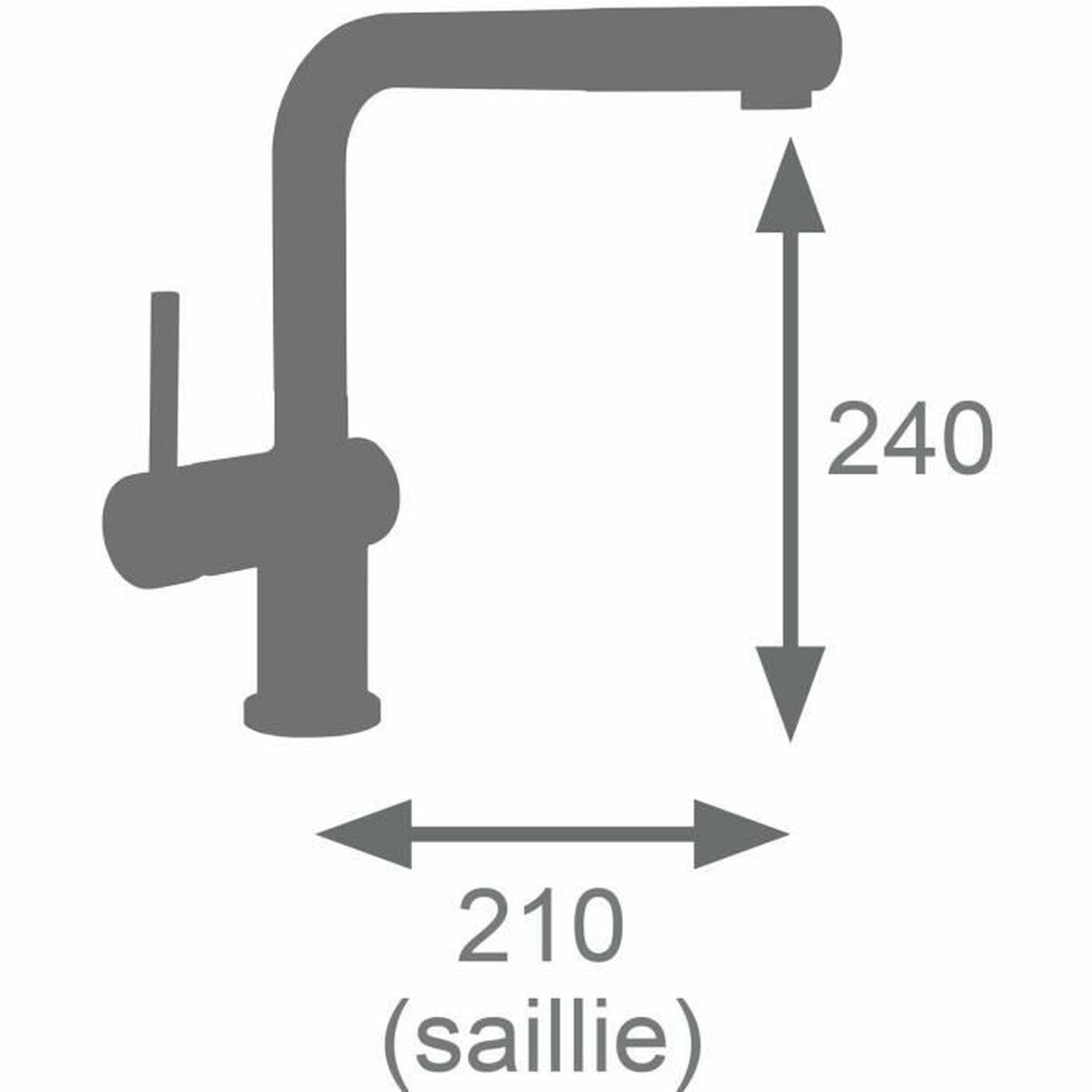 Robinet Monocomandă Edouard Rousseau SQUARE