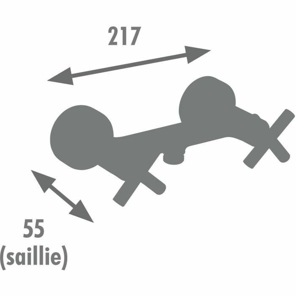 Robinet Monocomandă Edouard Rousseau Negru