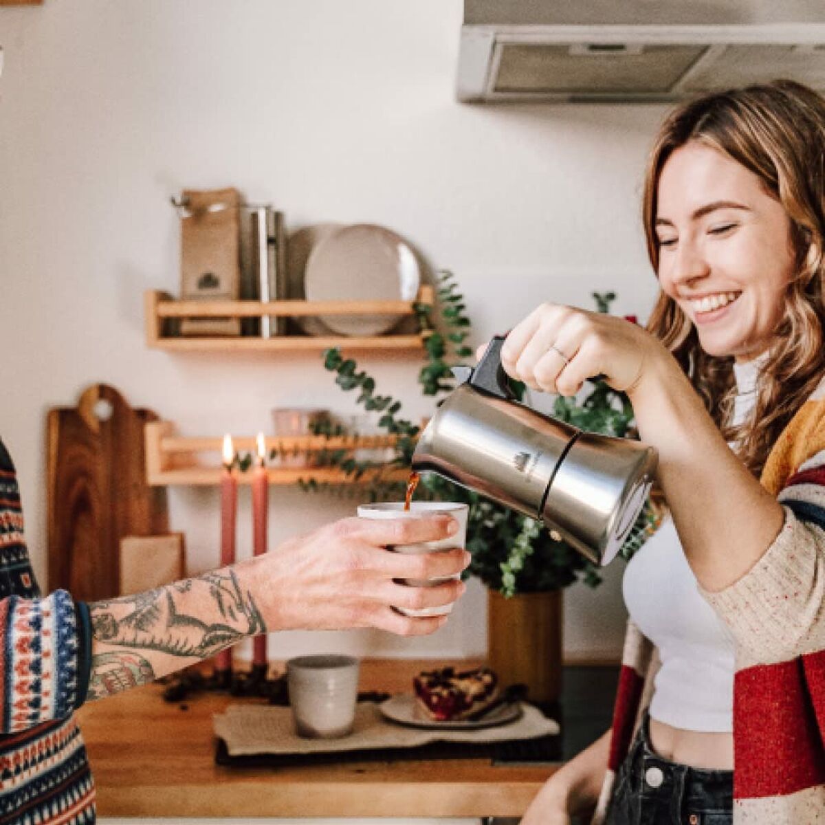 Cafetieră Italiană Bialetti Argintiu Lemn Oțel inoxidabil