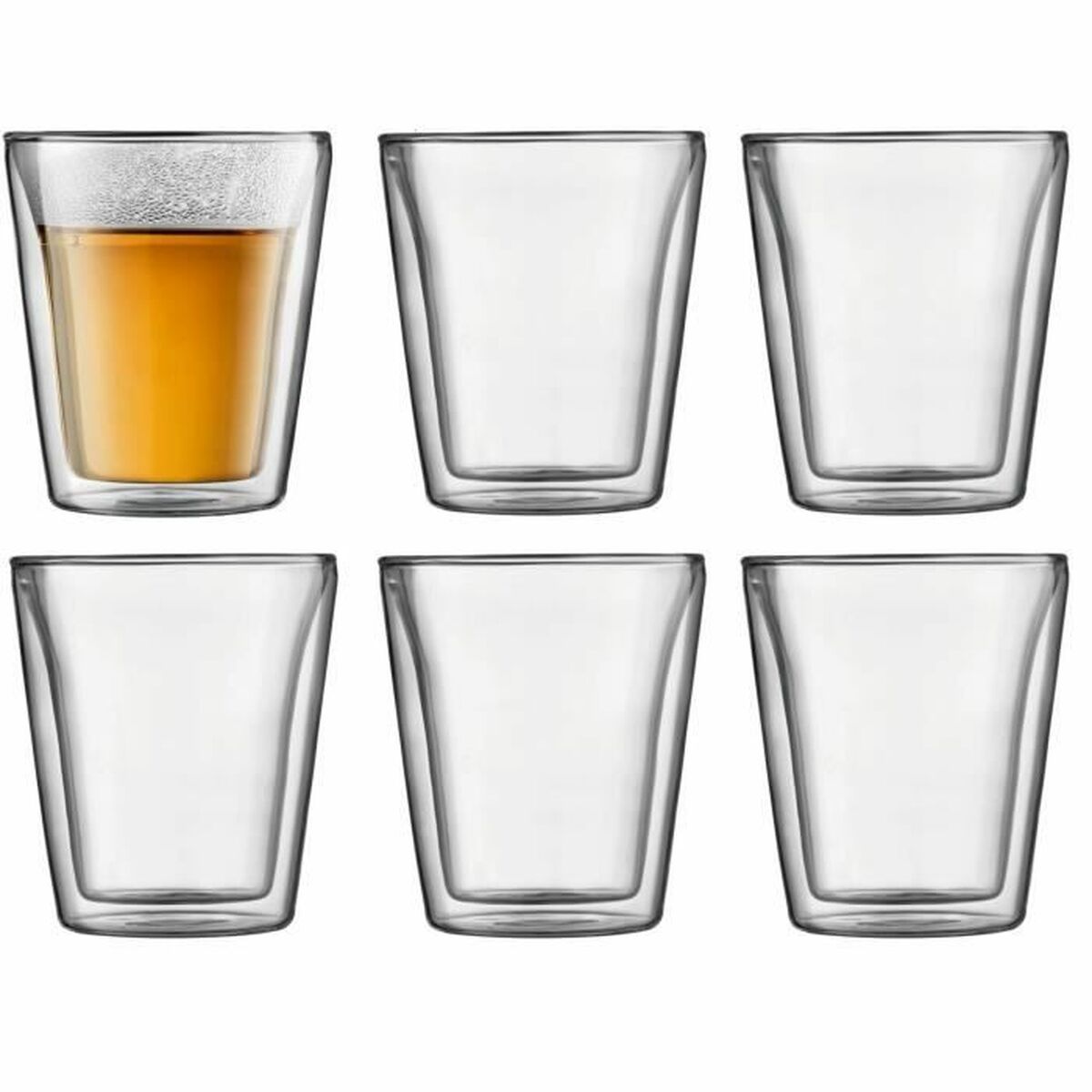 Set de pahare Bodum 200 ml Transparent Sticlă borosilicată Neted 6 Piese (6 Unități)