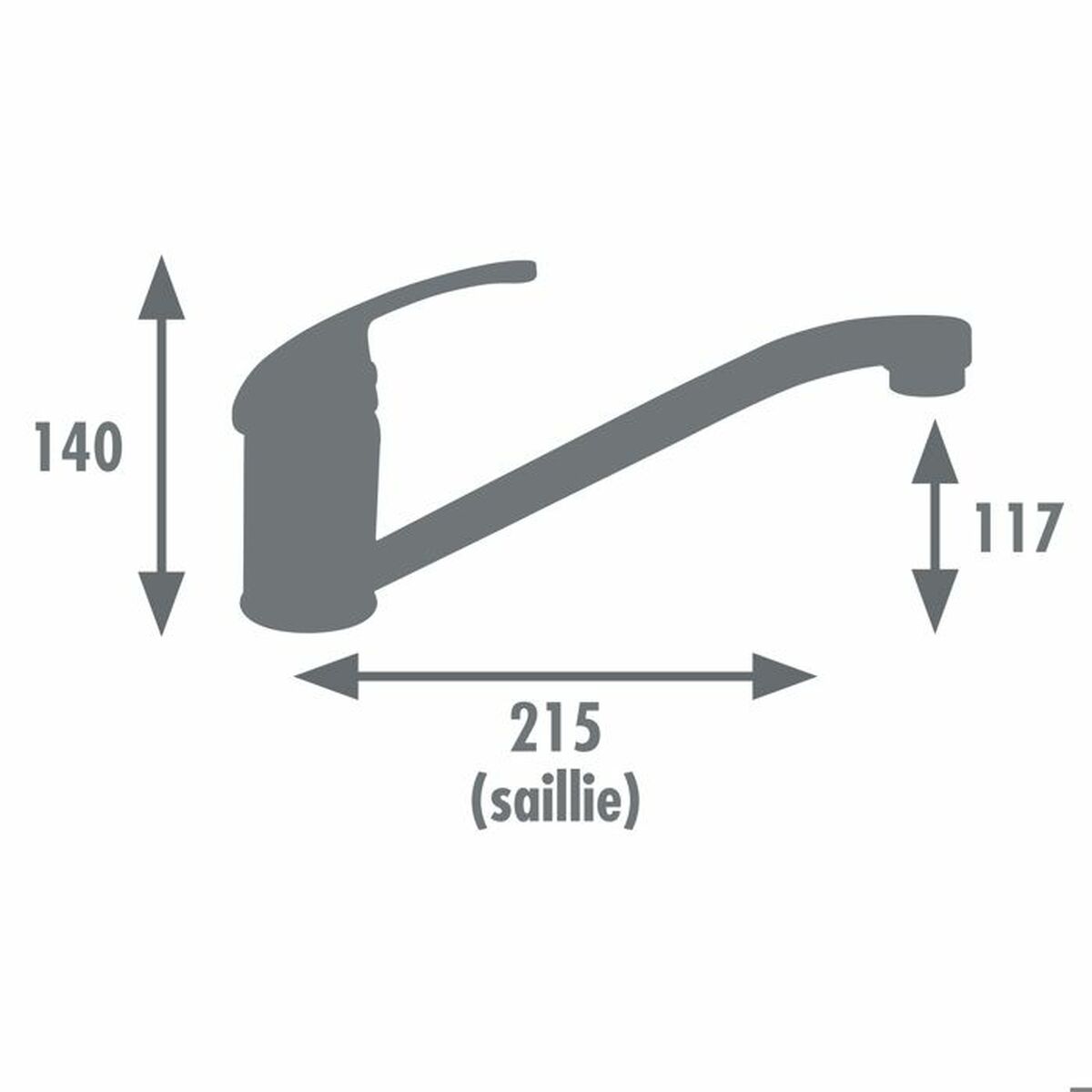 Robinet Monocomandă Edouard Rousseau CARDIFF Oțel inoxidabil