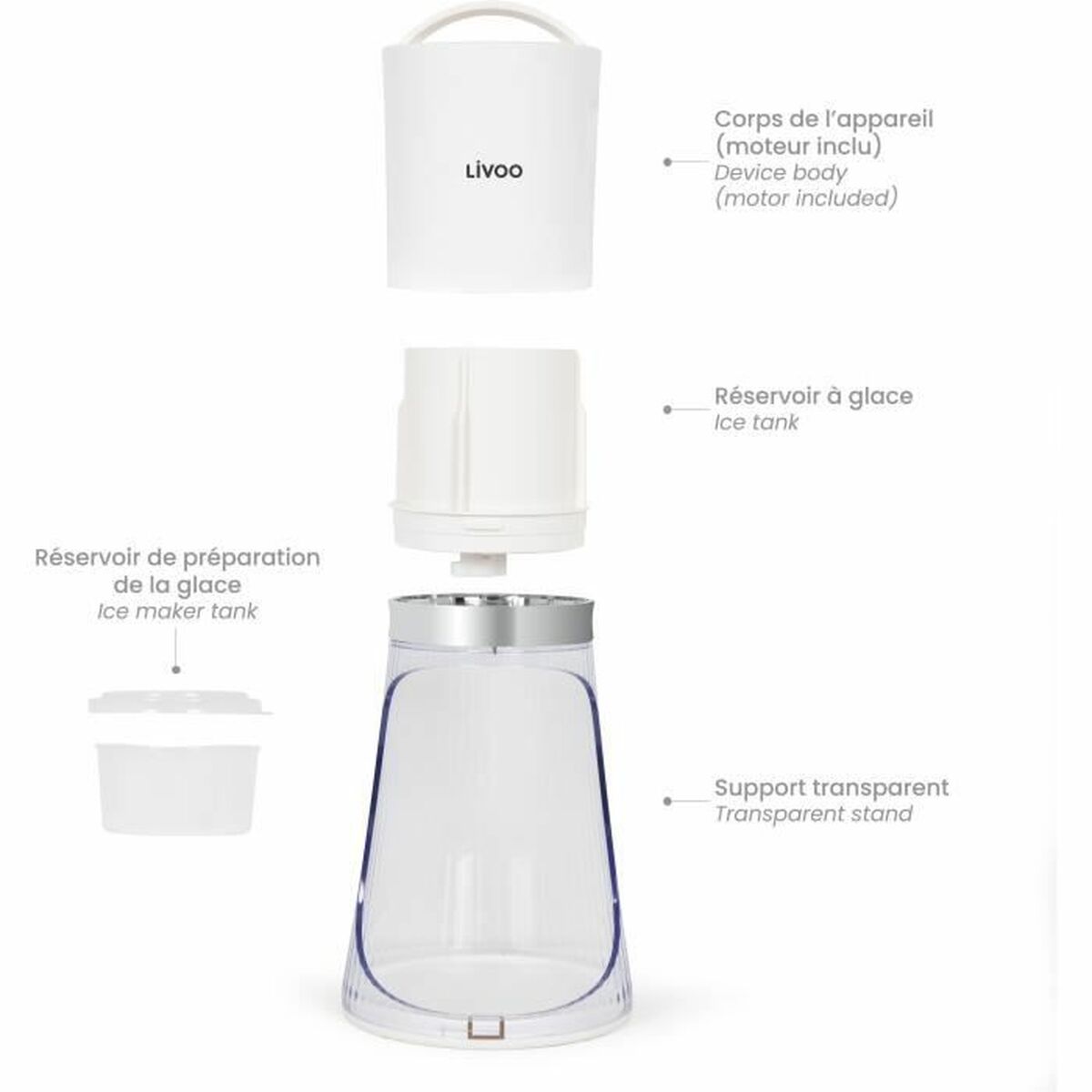 Aparat Pentru Zdrobit Gheaţa Livoo DOM462 30 W