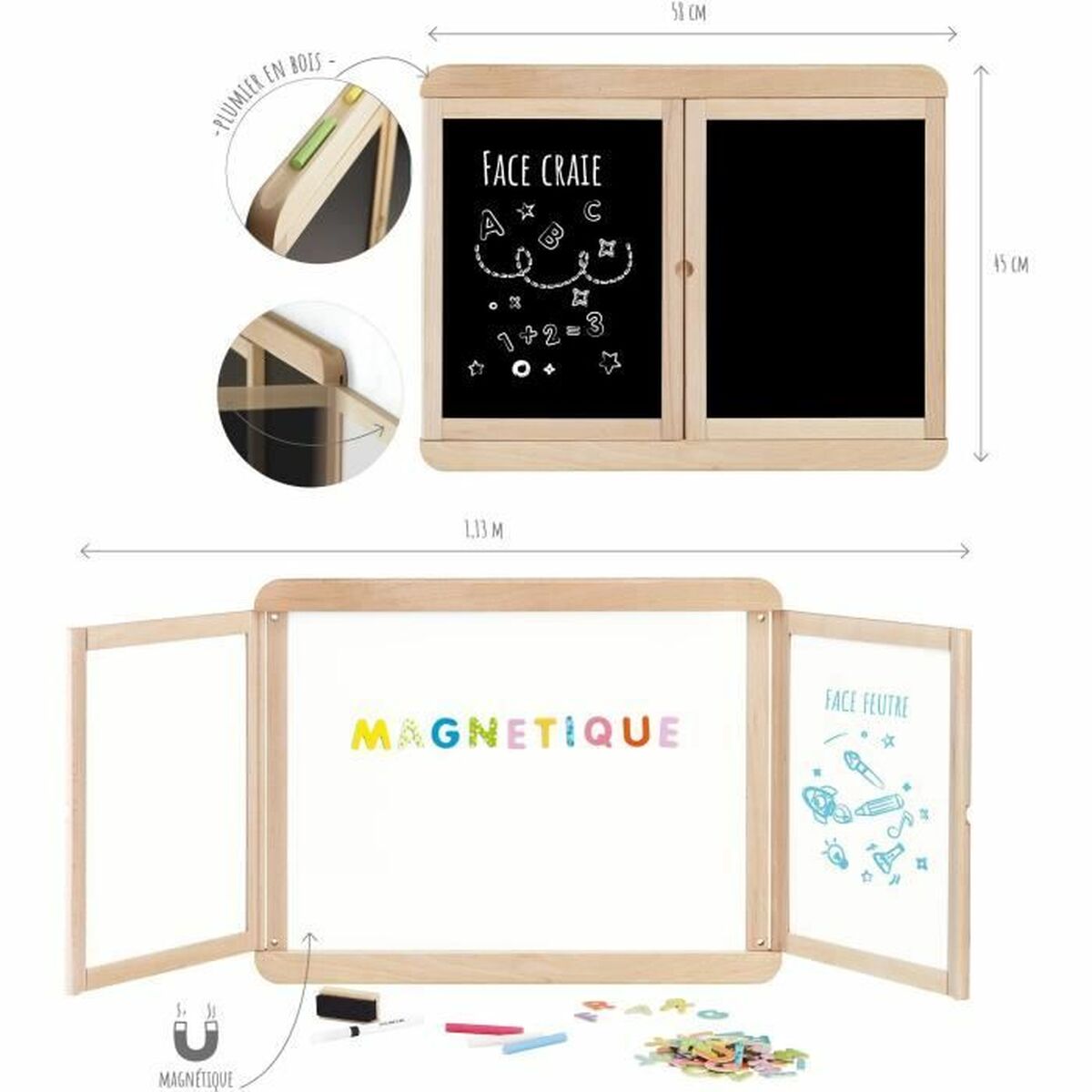 Tablă cu Două Fețe Jeujura