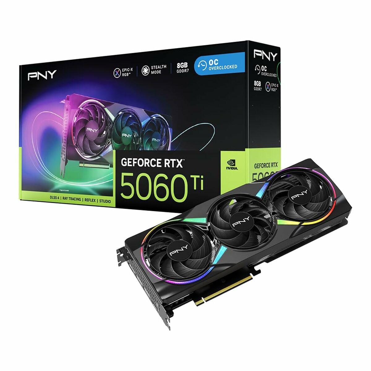 Placă Grafică PNY geforce rtx 5060 ti 8 GB GDDR6X GDDR7