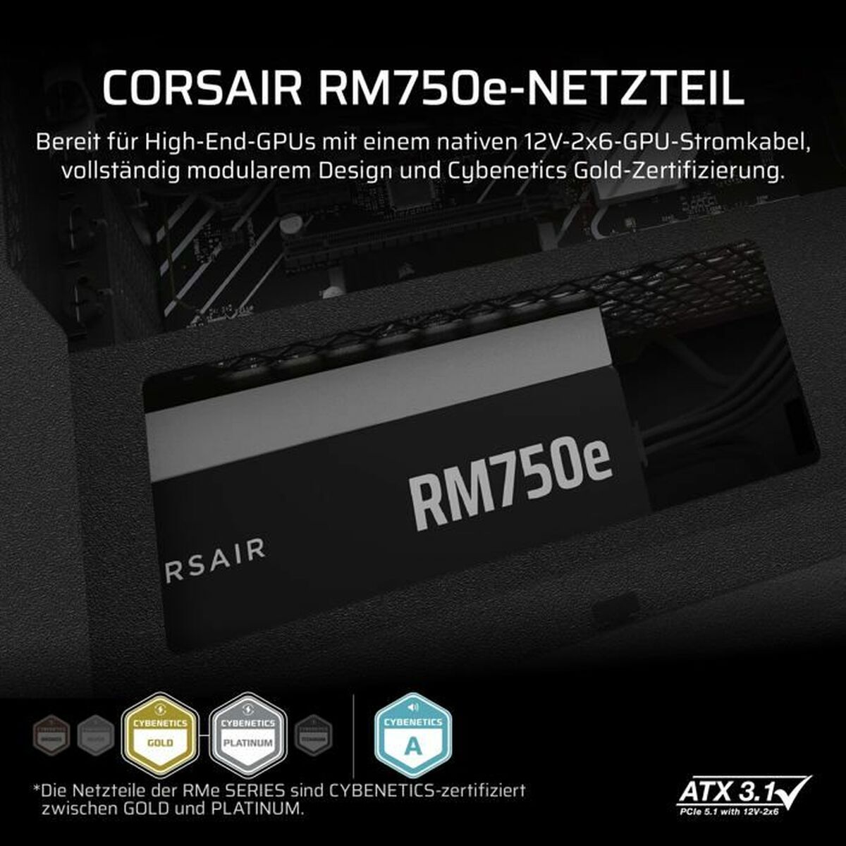 Sursă de Alimentare Corsair 750 W 110 W 80 Plus Gold